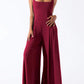 Square Neck Wide Strap Jumpsuit - NawdeX