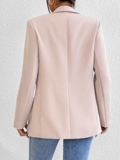 Shawl Collar Long Sleeve Blazer