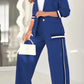 Chic Lounge Blazer & Wide-Leg Trouser Set