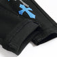 Men's Hole Patch Black Stretch Slim-fitting Jeans - NawdeX