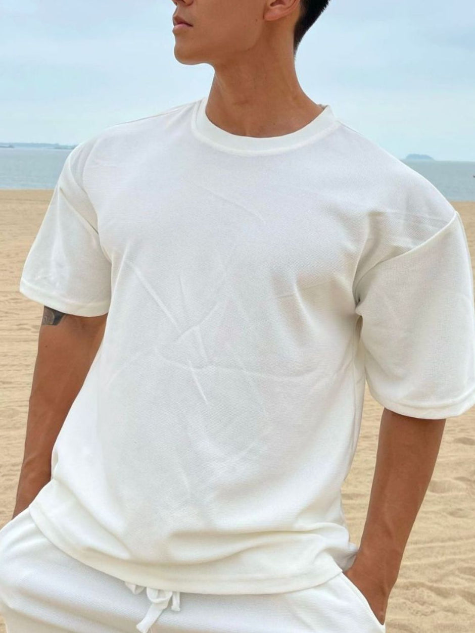 Men's Full Size Openwork Round Neck Tank Plus Size