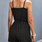 Scoop Neck Romper with Pockets - NawdeX