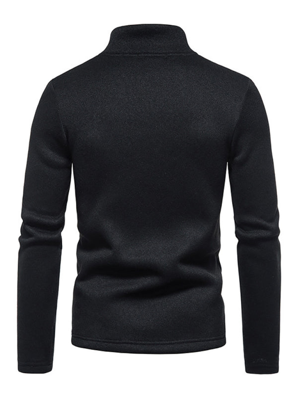Zipper Long Sleeve Sweatshirt