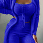 Plush Tie Camisole 3-piece Suit