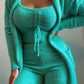 Plush Tie Camisole 3-piece Suit