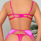 NawdeX bra garter belt, thong Set