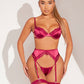 NawdeX bra garter belt, thong Set