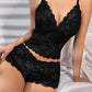 Sexy Lace Tank Top Bra Set