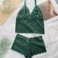 Sexy Lace Tank Top Bra Set