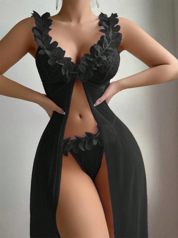 Rosey Slit Night Dress Set