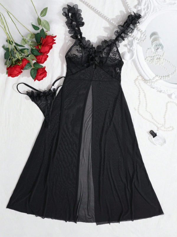 Rosey Slit Night Dress Set