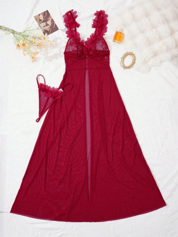 Rosey Slit Night Dress Set