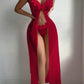 Rosey Slit Night Dress Set