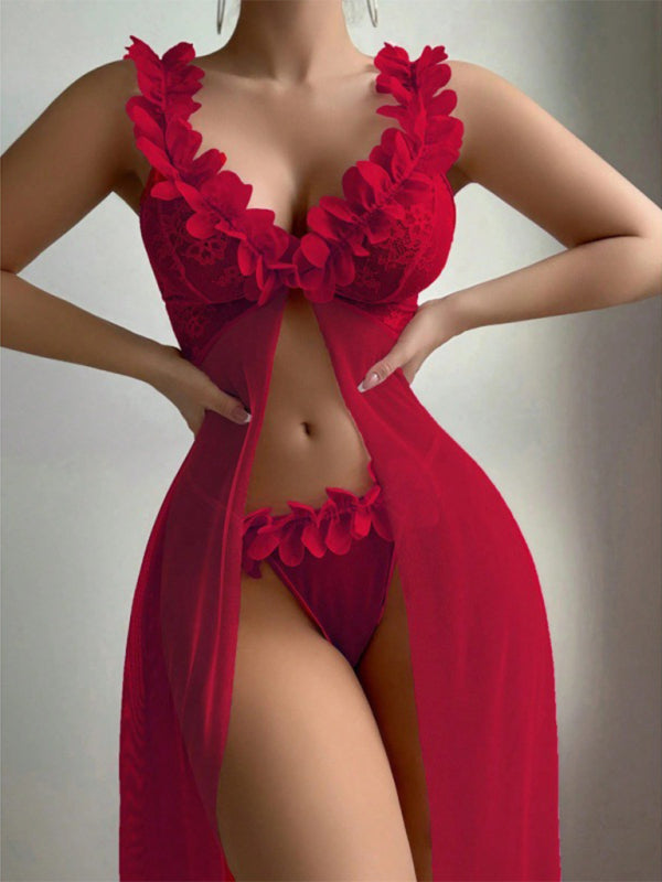 Rosey Slit Night Dress Set