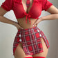 Seductive School Girl 3 piece Set (stockings not included