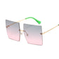 Oversized Rimless Square Sunglasses - NawdeX