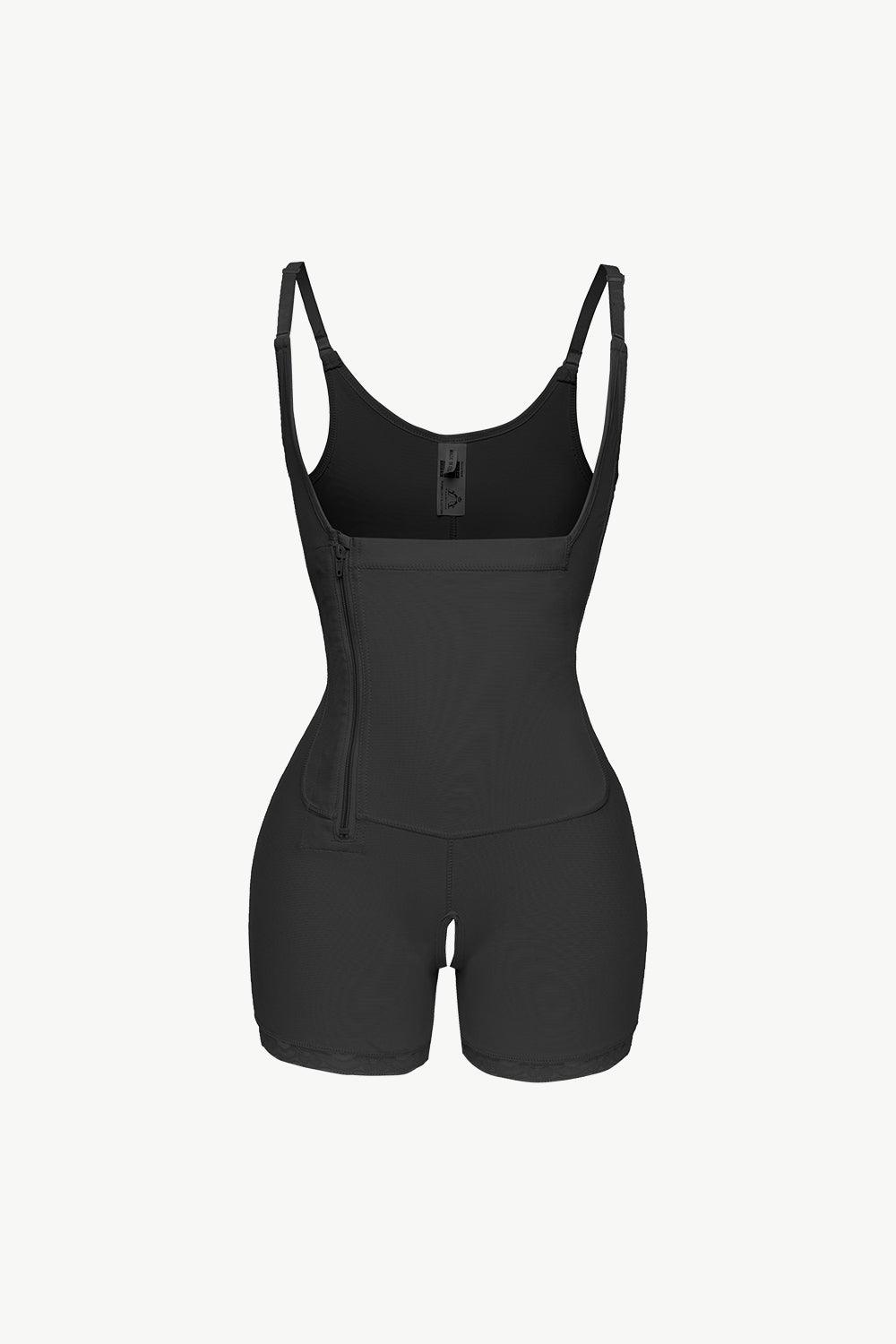 Full Size Side Zipper Under-Bust Shaping Bodysuit - NawdeX