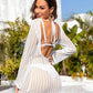 Openwork Backless Round Neck Cover Up - NawdeX