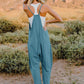 Double Take Full Size V-Neck Sleeveless Jumpsuit with Pockets - NawdeX
