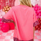 Candy Cane Sequin Half Sleeve T-Shirt - NawdeX