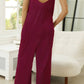 Scoop Neck Spaghetti Strap Pocket Jumpsuit - NawdeX