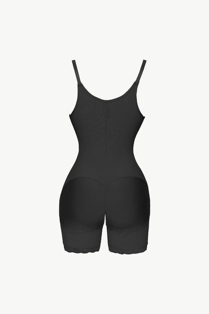 Full Size Side Zipper Under-Bust Shaping Bodysuit - NawdeX