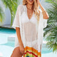 Rainbow Stripe Openwork Slit Cover-Up - NawdeX