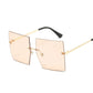 Oversized Rimless Square Sunglasses - NawdeX