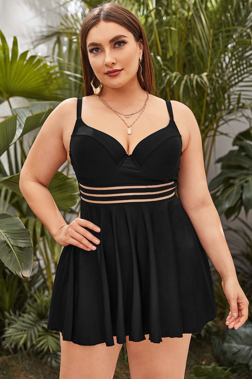 Plus Size Two-Piece Swimsuit - NawdeX