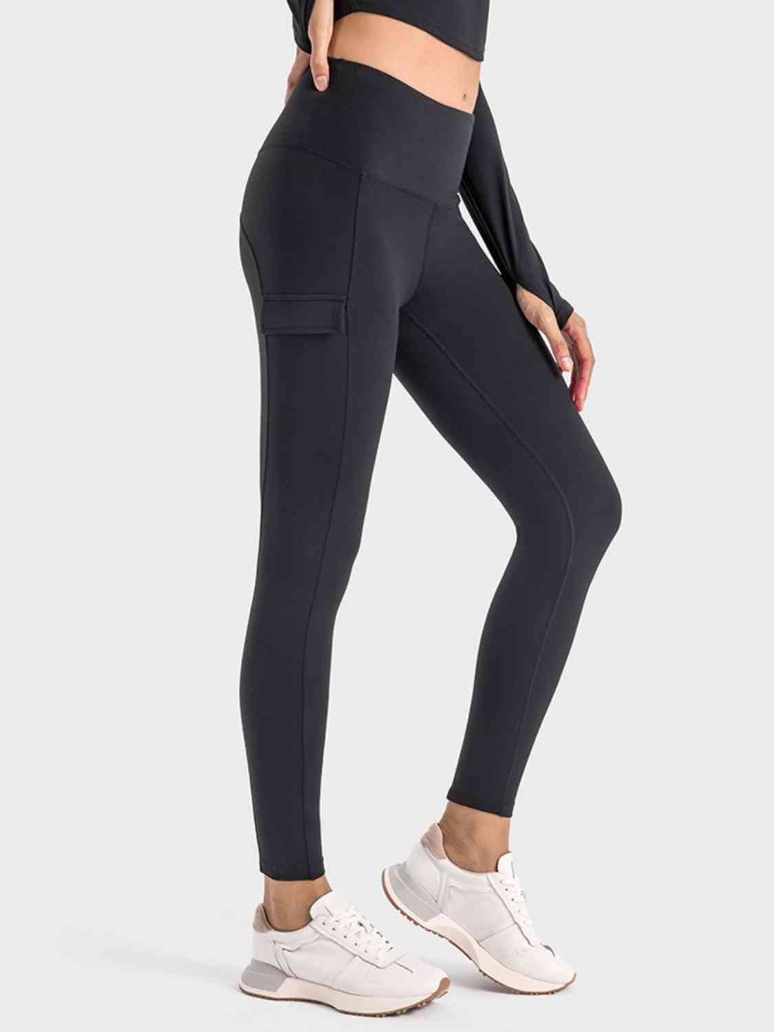 Wide Waistband Sports Leggings - NawdeX