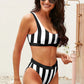 Striped Tank High Waist Bikini - NawdeX