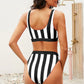 Striped Tank High Waist Bikini - NawdeX