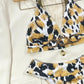 Animal Print Halter Neck Bikini Set - NawdeX