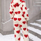 Fuzzy Heart Zip Up Hooded Lounge Jumpsuit - NawdeX
