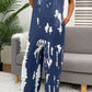 Tie-Dye Spaghetti Strap Jumpsuit with Pockets - NawdeX