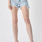 RISEN Frayed Hem Denim Shorts with Fringe Detail Pockets - NawdeX