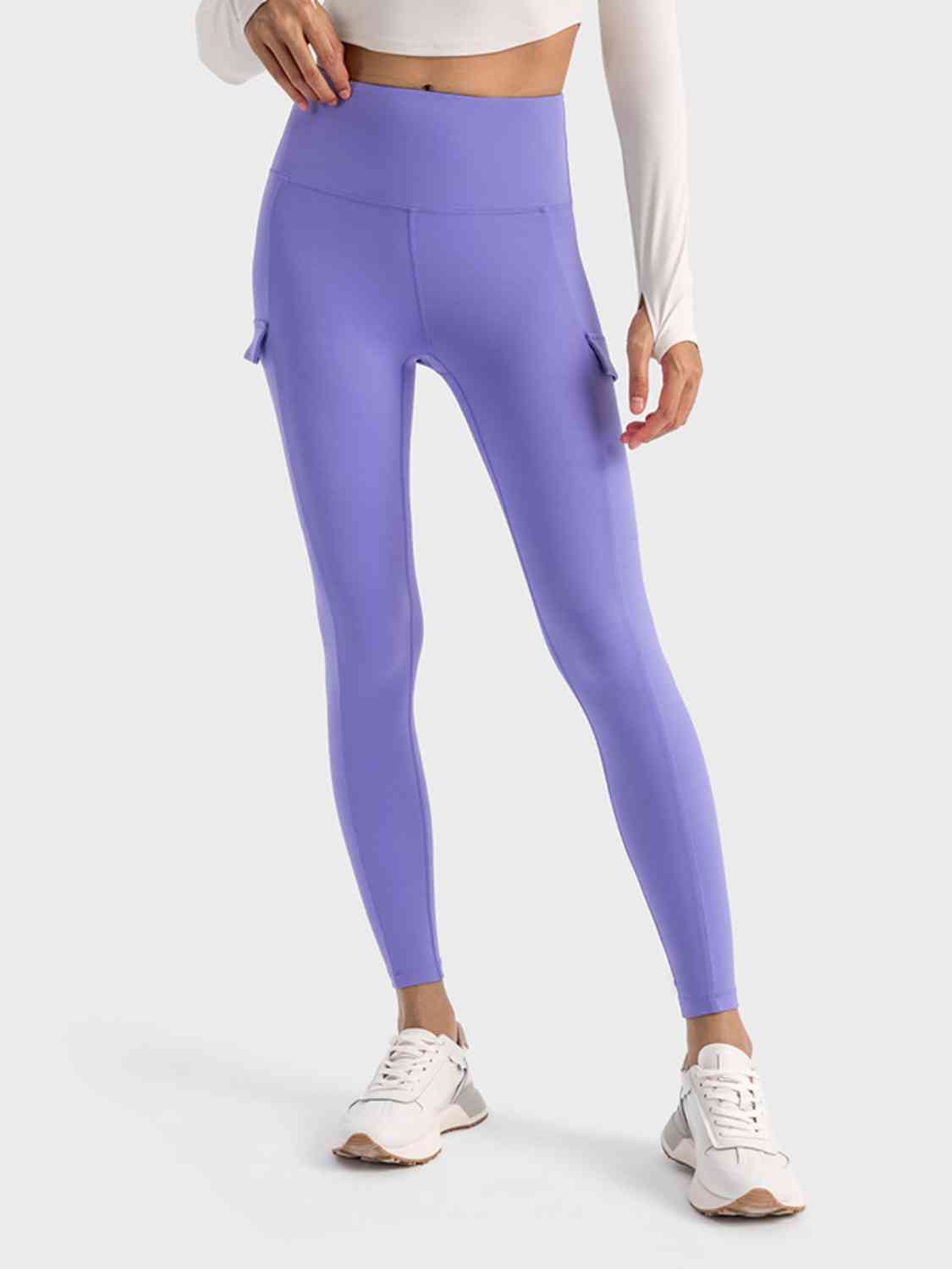 Wide Waistband Sports Leggings - NawdeX