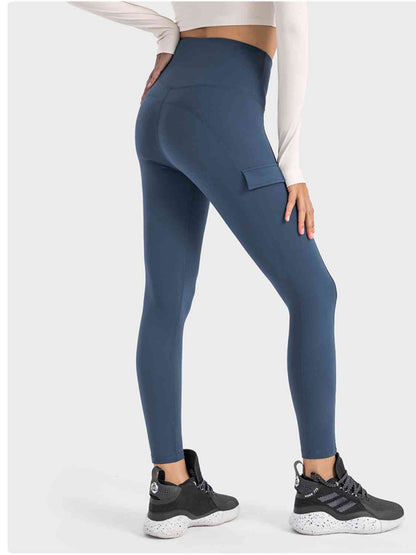 Wide Waistband Sports Leggings - NawdeX