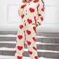 Fuzzy Heart Zip Up Hooded Lounge Jumpsuit - NawdeX