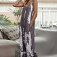 Tie-Dye Spaghetti Strap Jumpsuit with Pockets - NawdeX