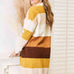 Woven Right Color Block Dropped Shoulder Cardigan - NawdeX