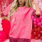 Candy Cane Sequin Half Sleeve T-Shirt - NawdeX