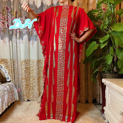 Dubai Abaya Embroidery Long Dress Arab High Grade Comfortable Fabric Women Muslim Kaftan Turkish Moroccan Gown African Dress - NawdeX