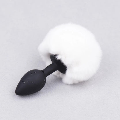 Silicone Anal Plug Plush Rabbit Tail Sex Toy for Women Men Sexy Butt Plug Prostate Massager Tail Anal Plug Erotic Role Play - NawdeX