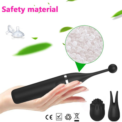 Female Clitoris 3 Caps Replaceable Vibrator G Spot Masturbation Massage Sex Toy Suitable For Women Couples Adult Products Erotic - NawdeX