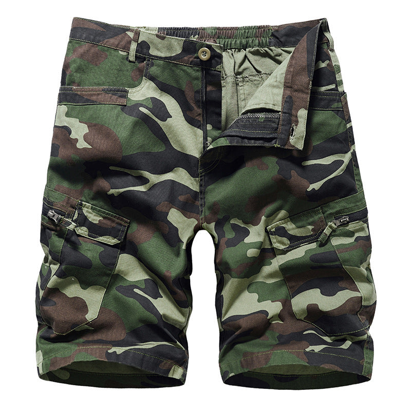 Men's Camouflage Print Cargo Shorts - NawdeX