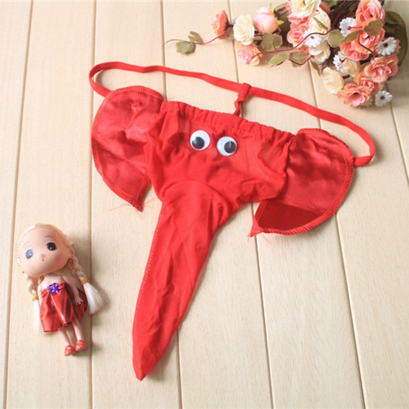 Sexy Men Underwear Elephant Bulge Pouch Mens Elastic T Back Lingerie Thong Erotic Underwear Gay Sexy Sissy Thong Panties - NawdeX