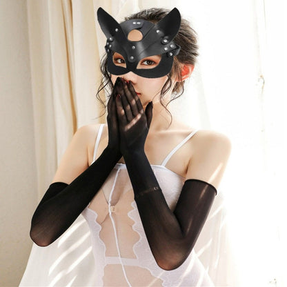 Sexy Lingerie Hot Half Face Fox Mask +Erotic Fetish BDRM Bondage Flogger - NawdeX