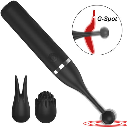 Female Clitoris 3 Caps Replaceable Vibrator G Spot Masturbation Massage Sex Toy Suitable For Women Couples Adult Products Erotic - NawdeX