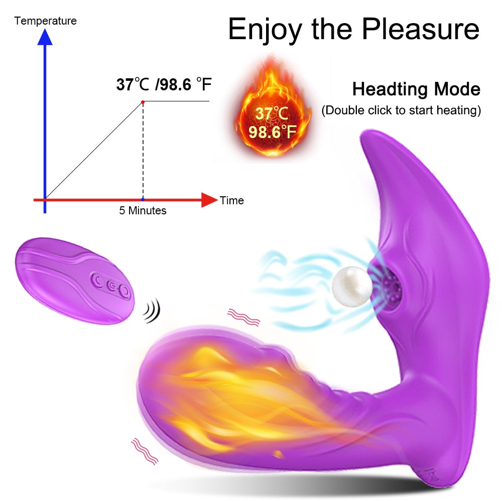 Vagina Sucking Vibrator 20 Speeds Vibrating Sucker Oral Sex Suction Clitoris Stimulator Erotic Sex Toy for Women Sexual Wellness - NawdeX